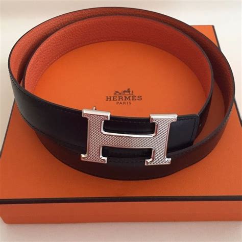 mens hermes belt black|authentic hermes reversible belt.